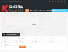 Tablet Screenshot of kankariyaestates.com